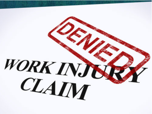A workers’ compensation claim denied by the employer